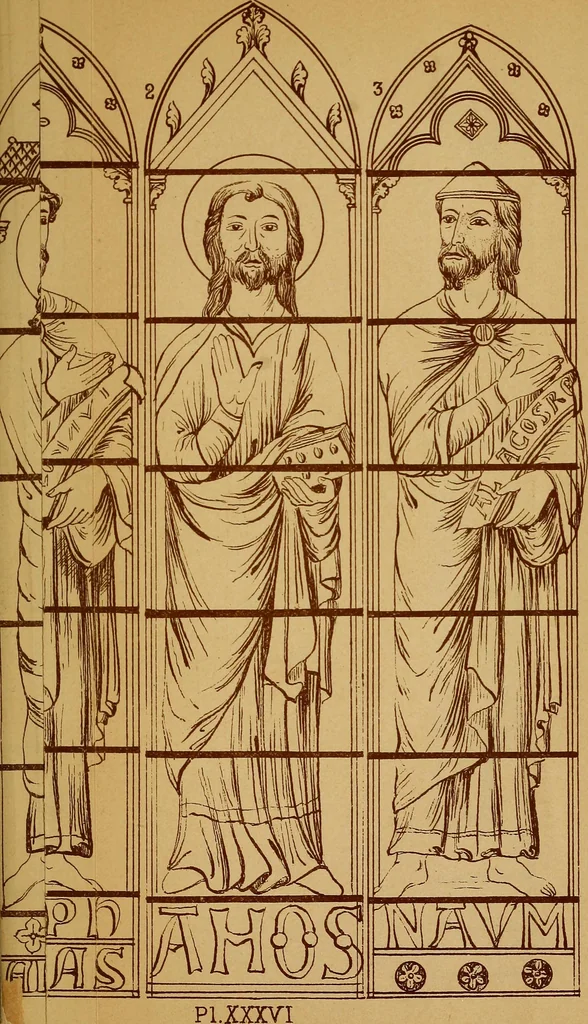 An illustration from Vitraux de Bourges; vitraux du XIIIe siècle de la cathédrale de Bourges;, 1900, leaf 182