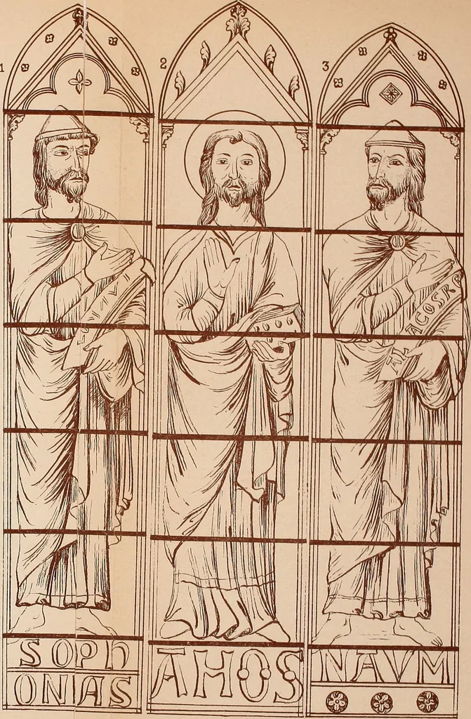 An illustration from Vitraux de Bourges; vitraux du XIIIe siècle de la cathédrale de Bourges;, 1900, leaf 184