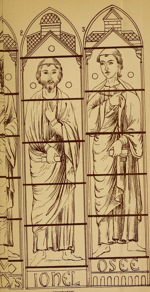 An illustration from Vitraux de Bourges; vitraux du XIIIe siècle de la cathédrale de Bourges;, 1900, leaf 186