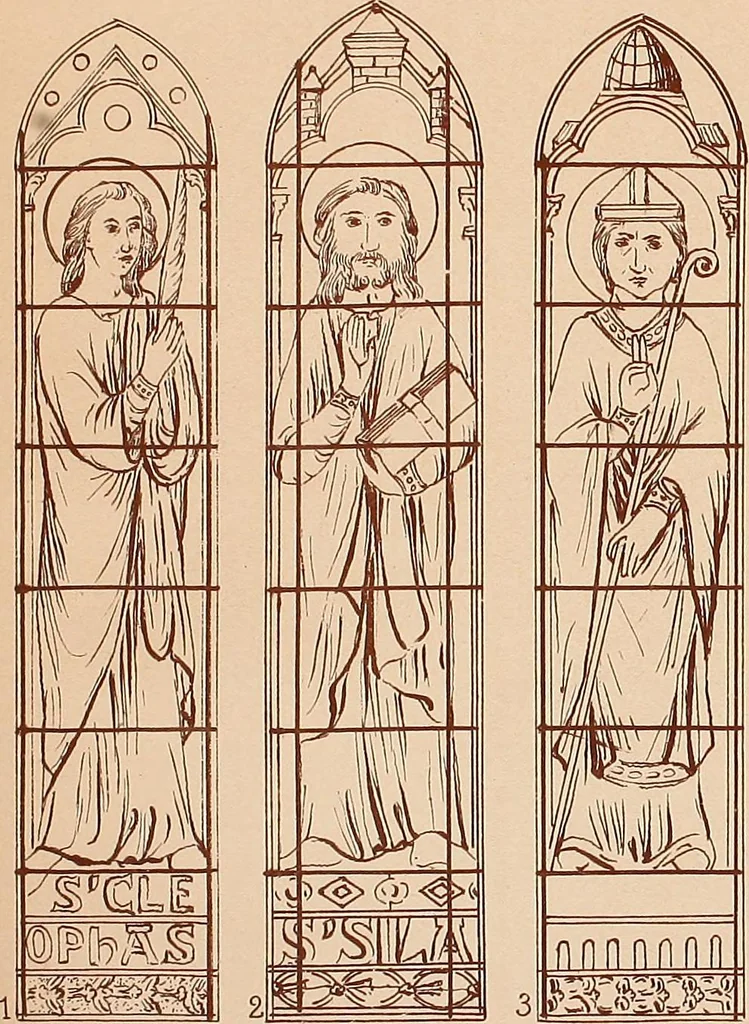 An illustration from Vitraux de Bourges; vitraux du XIIIe siècle de la cathédrale de Bourges;, 1900, leaf 228