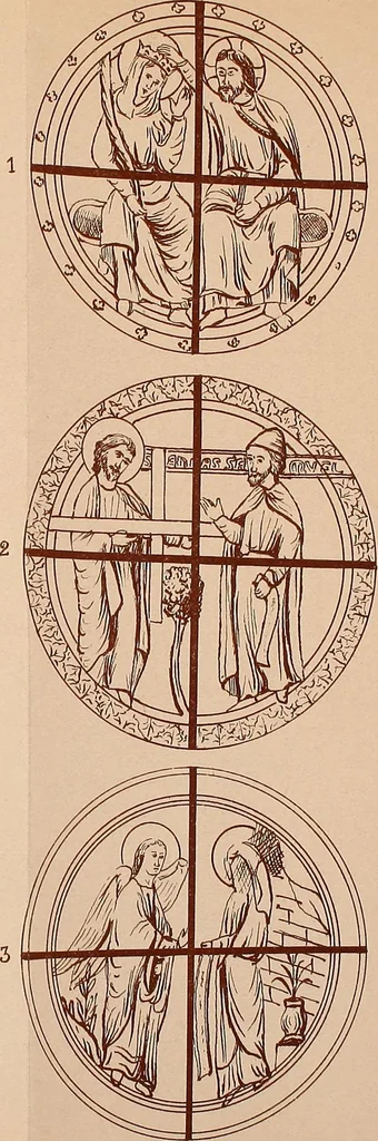 An illustration from Vitraux de Bourges; vitraux du XIIIe siècle de la cathédrale de Bourges;, 1900, leaf 228
