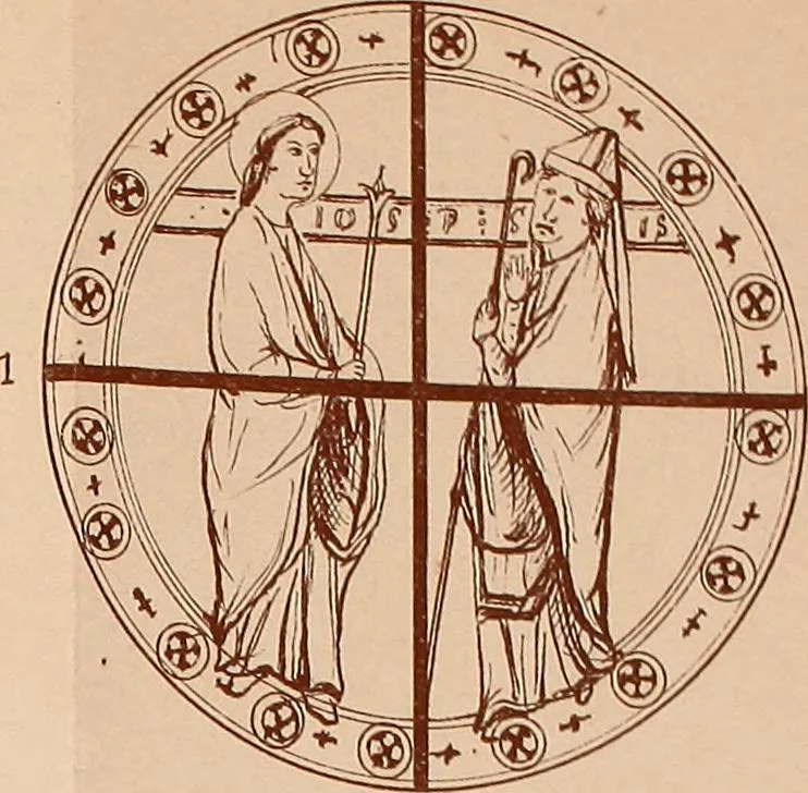 An illustration from Vitraux de Bourges; vitraux du XIIIe siècle de la cathédrale de Bourges;, 1900, leaf 232