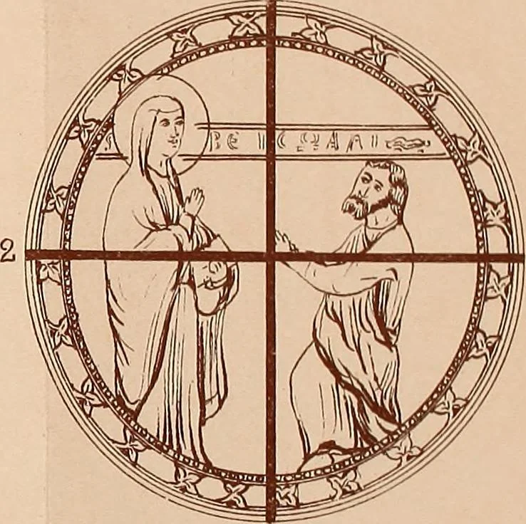 An illustration from Vitraux de Bourges; vitraux du XIIIe siècle de la cathédrale de Bourges;, 1900, leaf 232