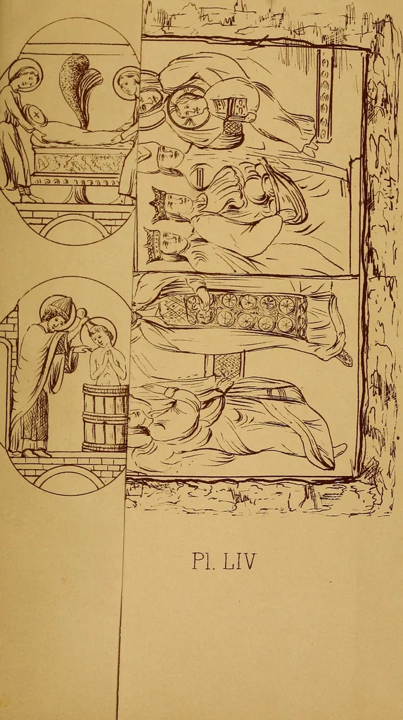 An illustration from Vitraux de Bourges; vitraux du XIIIe siècle de la cathédrale de Bourges;, 1900, leaf 234