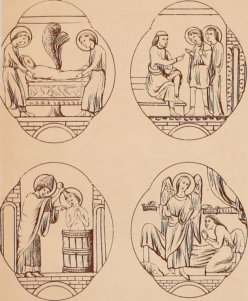 An illustration from Vitraux de Bourges; vitraux du XIIIe siècle de la cathédrale de Bourges;, 1900, leaf 236