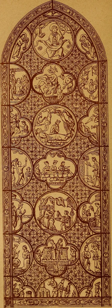 An illustration from Vitraux de Bourges; vitraux du XIIIe siècle de la cathédrale de Bourges;, 1900, leaf 31