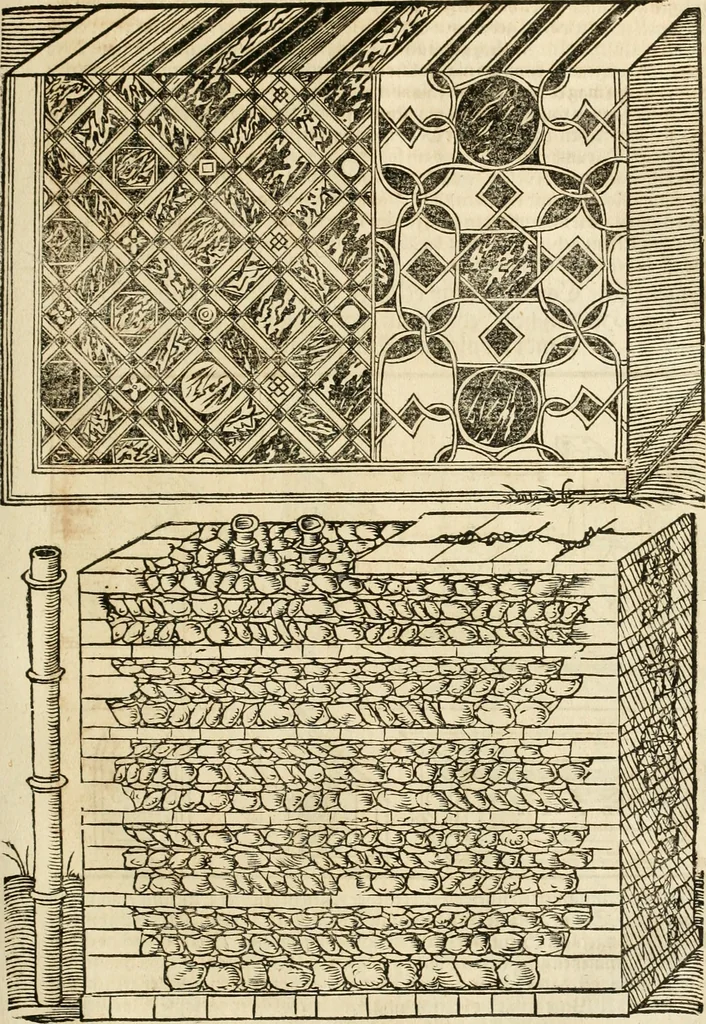An illustration from Vitruuius, des aller namhafftigisten vnnd hocherfahrnesten, römischen Architecti, vnnd kunstreichen Werck oder Bawmeisters, Marci Vitruuij Pollionis, zehen Bücher von der Architectur vnd künstlichem Bawen ..., 1614, leaf 186