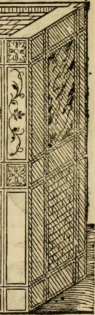 An illustration from Vitruuius, des aller namhafftigisten vnnd hocherfahrnesten, römischen Architecti, vnnd kunstreichen Werck oder Bawmeisters, Marci Vitruuij Pollionis, zehen Bücher von der Architectur vnd künstlichem Bawen ..., 1614, leaf 189