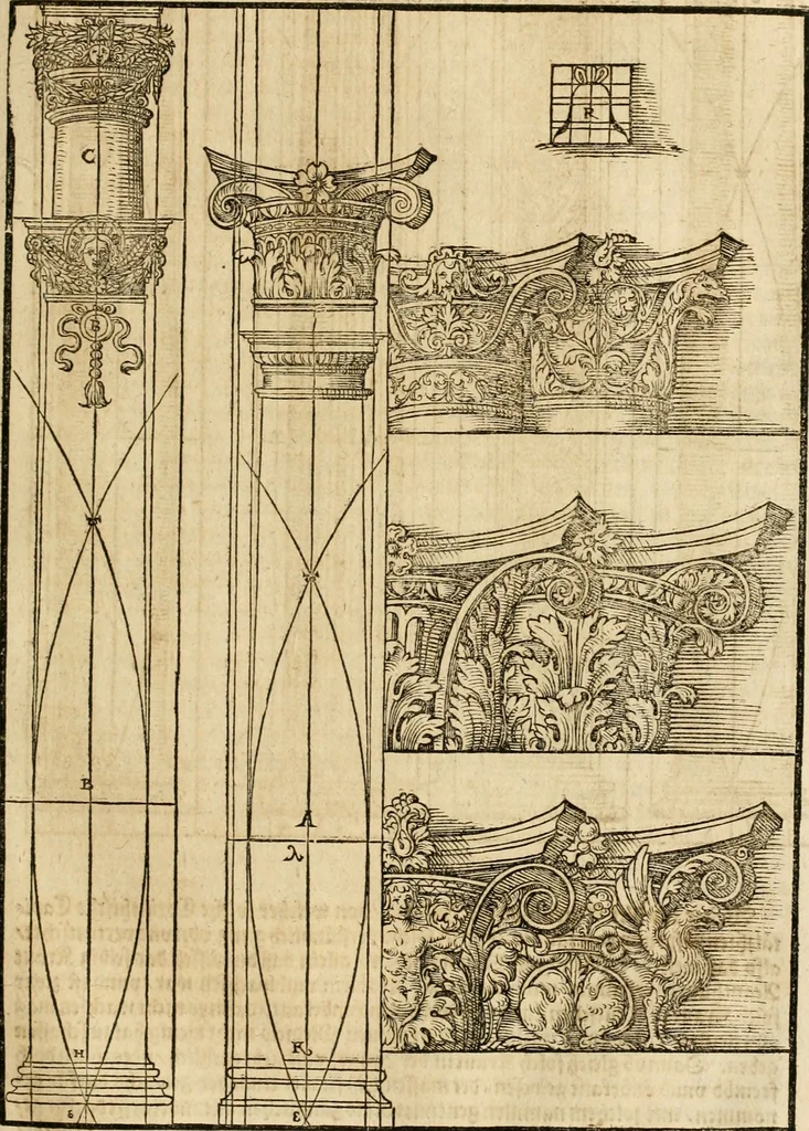 An illustration from Vitruuius, des aller namhafftigisten vnnd hocherfahrnesten, römischen Architecti, vnnd kunstreichen Werck oder Bawmeisters, Marci Vitruuij Pollionis, zehen Bücher von der Architectur vnd künstlichem Bawen ..., 1614, leaf 292