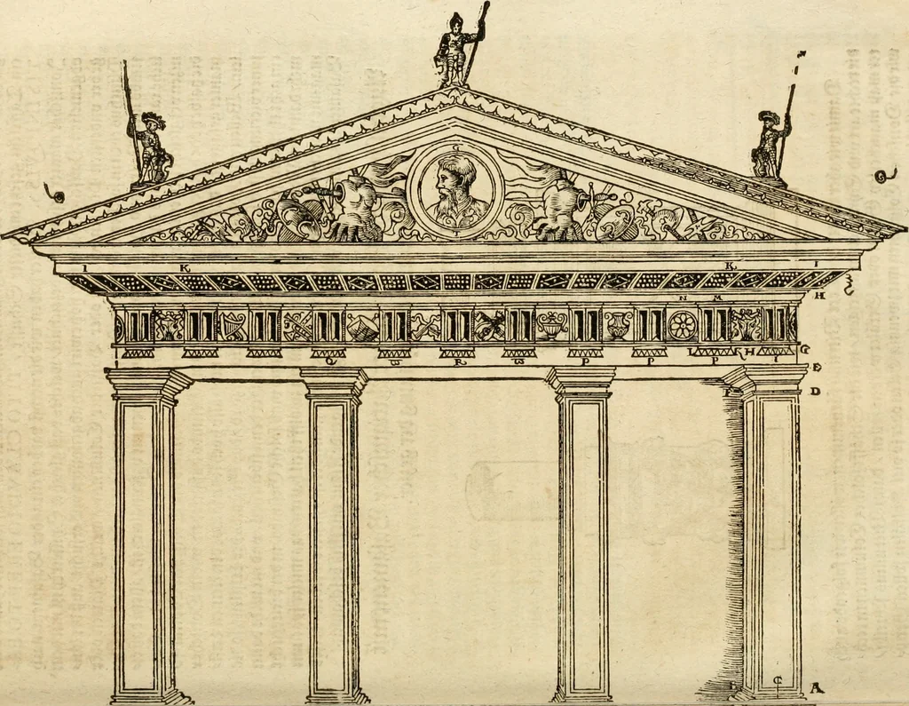 An illustration from Vitruuius, des aller namhafftigisten vnnd hocherfahrnesten, römischen Architecti, vnnd kunstreichen Werck oder Bawmeisters, Marci Vitruuij Pollionis, zehen Bücher von der Architectur vnd künstlichem Bawen ..., 1614, leaf 316