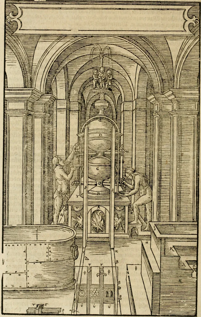 An illustration from Vitruuius, des aller namhafftigisten vnnd hocherfahrnesten, römischen Architecti, vnnd kunstreichen Werck oder Bawmeisters, Marci Vitruuij Pollionis, zehen Bücher von der Architectur vnd künstlichem Bawen ..., 1614, leaf 393