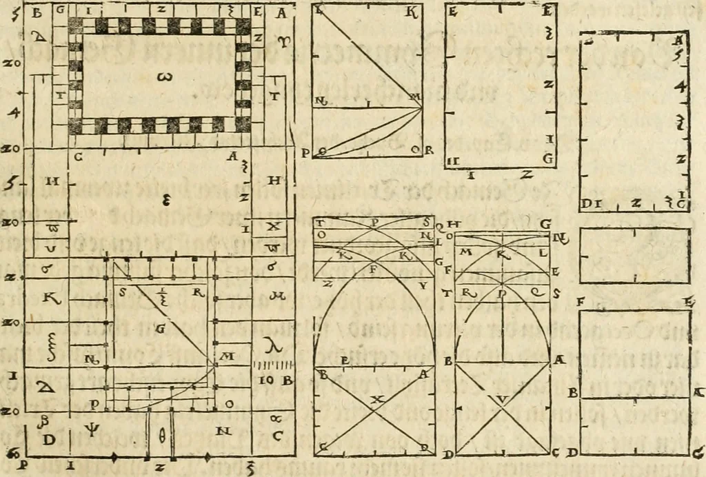 An illustration from Vitruuius, des aller namhafftigisten vnnd hocherfahrnesten, römischen Architecti, vnnd kunstreichen Werck oder Bawmeisters, Marci Vitruuij Pollionis, zehen Bücher von der Architectur vnd künstlichem Bawen ..., 1614, leaf 426
