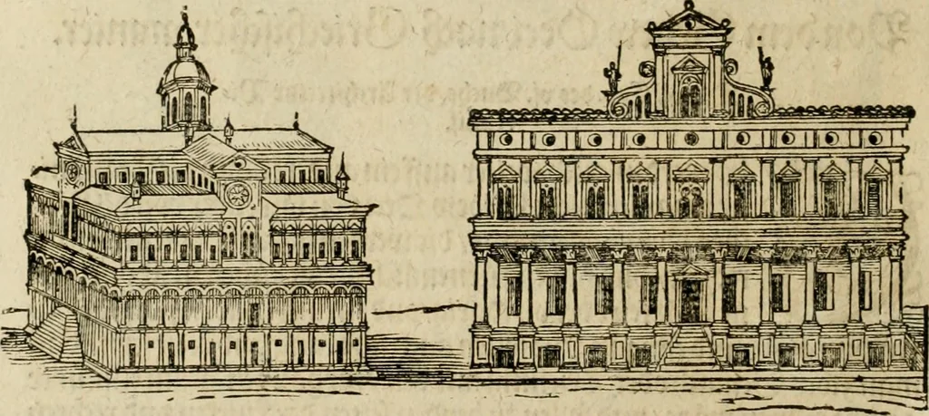 An illustration from Vitruuius, des aller namhafftigisten vnnd hocherfahrnesten, römischen Architecti, vnnd kunstreichen Werck oder Bawmeisters, Marci Vitruuij Pollionis, zehen Bücher von der Architectur vnd künstlichem Bawen ..., 1614, leaf 431