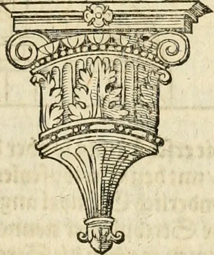 An illustration from Vitruuius, des aller namhafftigisten vnnd hocherfahrnesten, römischen Architecti, vnnd kunstreichen Werck oder Bawmeisters, Marci Vitruuij Pollionis, zehen Bücher von der Architectur vnd künstlichem Bawen ..., 1614, leaf 448