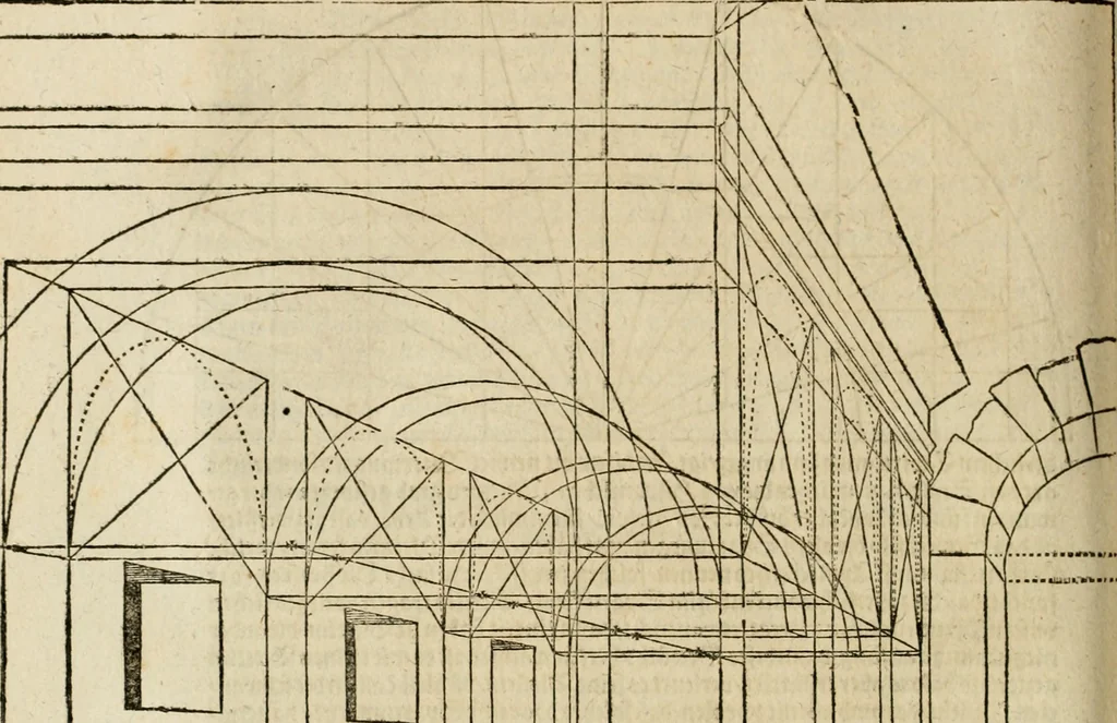 An illustration from Vitruuius, des aller namhafftigisten vnnd hocherfahrnesten, römischen Architecti, vnnd kunstreichen Werck oder Bawmeisters, Marci Vitruuij Pollionis, zehen Bücher von der Architectur vnd künstlichem Bawen ..., 1614, leaf 469