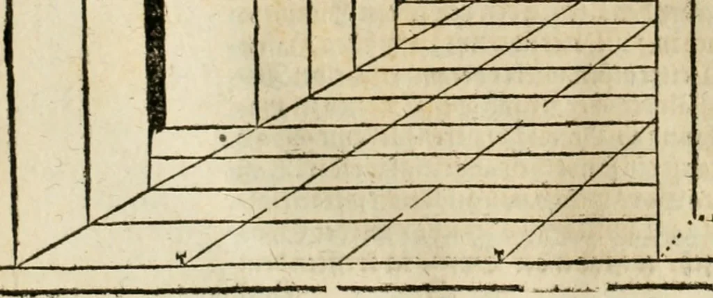 An illustration from Vitruuius, des aller namhafftigisten vnnd hocherfahrnesten, römischen Architecti, vnnd kunstreichen Werck oder Bawmeisters, Marci Vitruuij Pollionis, zehen Bücher von der Architectur vnd künstlichem Bawen ..., 1614, leaf 469