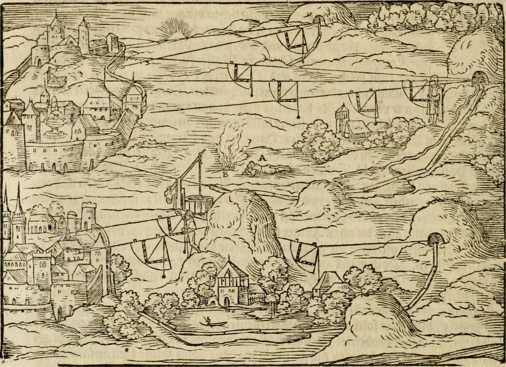 An illustration from Vitruuius, des aller namhafftigisten vnnd hocherfahrnesten, römischen Architecti, vnnd kunstreichen Werck oder Bawmeisters, Marci Vitruuij Pollionis, zehen Bücher von der Architectur vnd künstlichem Bawen ..., 1614, leaf 501