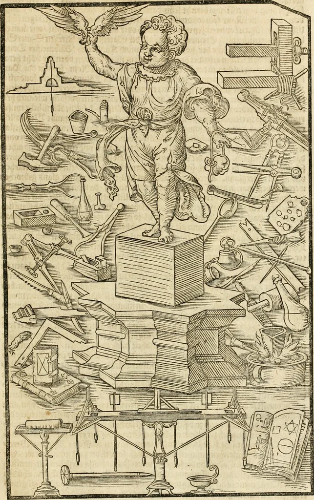 An illustration from Vitruuius, des aller namhafftigisten vnnd hocherfahrnesten, römischen Architecti, vnnd kunstreichen Werck oder Bawmeisters, Marci Vitruuij Pollionis, zehen Bücher von der Architectur vnd künstlichem Bawen ..., 1614, leaf 56