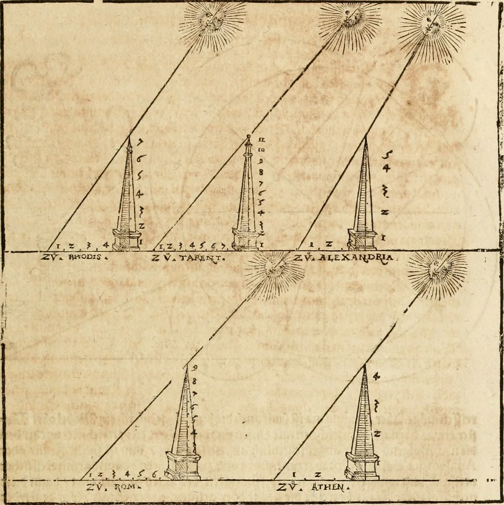 An illustration from Vitruuius, des aller namhafftigisten vnnd hocherfahrnesten, römischen Architecti, vnnd kunstreichen Werck oder Bawmeisters, Marci Vitruuij Pollionis, zehen Bücher von der Architectur vnd künstlichem Bawen ..., 1614, leaf 574