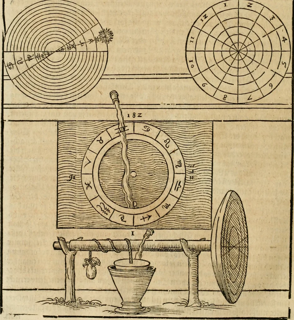 An illustration from Vitruuius, des aller namhafftigisten vnnd hocherfahrnesten, römischen Architecti, vnnd kunstreichen Werck oder Bawmeisters, Marci Vitruuij Pollionis, zehen Bücher von der Architectur vnd künstlichem Bawen ..., 1614, leaf 587