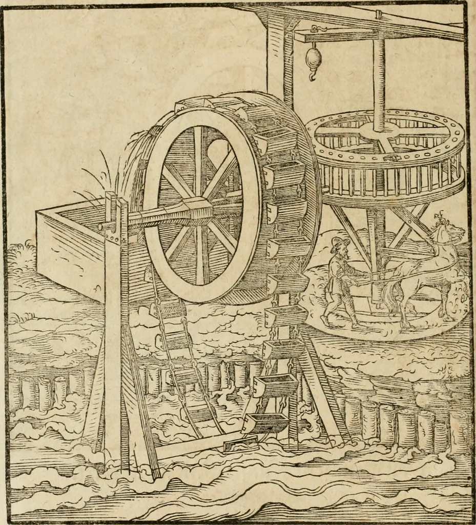 An illustration from Vitruuius, des aller namhafftigisten vnnd hocherfahrnesten, römischen Architecti, vnnd kunstreichen Werck oder Bawmeisters, Marci Vitruuij Pollionis, zehen Bücher von der Architectur vnd künstlichem Bawen ..., 1614, leaf 617
