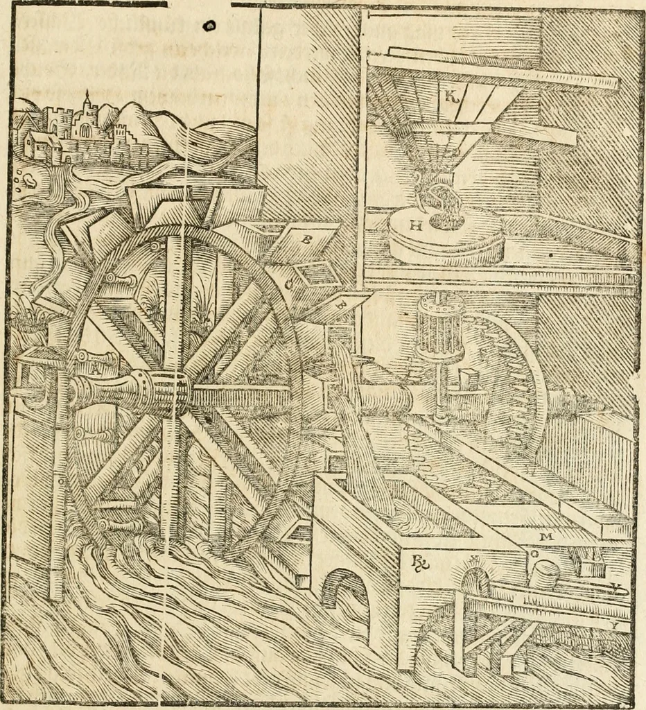 An illustration from Vitruuius, des aller namhafftigisten vnnd hocherfahrnesten, römischen Architecti, vnnd kunstreichen Werck oder Bawmeisters, Marci Vitruuij Pollionis, zehen Bücher von der Architectur vnd künstlichem Bawen ..., 1614, leaf 618