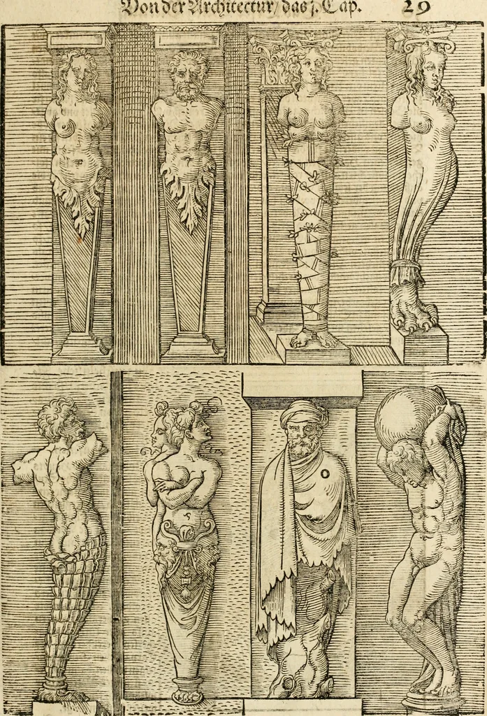 An illustration from Vitruuius, des aller namhafftigisten vnnd hocherfahrnesten, römischen Architecti, vnnd kunstreichen Werck oder Bawmeisters, Marci Vitruuij Pollionis, zehen Bücher von der Architectur vnd künstlichem Bawen ..., 1614, leaf 64
