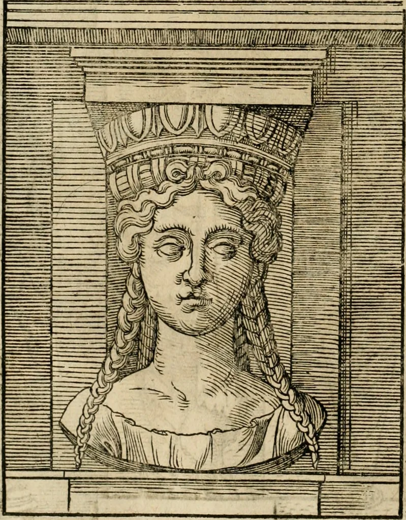 An illustration from Vitruuius, des aller namhafftigisten vnnd hocherfahrnesten, römischen Architecti, vnnd kunstreichen Werck oder Bawmeisters, Marci Vitruuij Pollionis, zehen Bücher von der Architectur vnd künstlichem Bawen ..., 1614, leaf 65