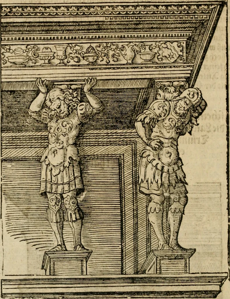 An illustration from Vitruuius, des aller namhafftigisten vnnd hocherfahrnesten, römischen Architecti, vnnd kunstreichen Werck oder Bawmeisters, Marci Vitruuij Pollionis, zehen Bücher von der Architectur vnd künstlichem Bawen ..., 1614, leaf 67