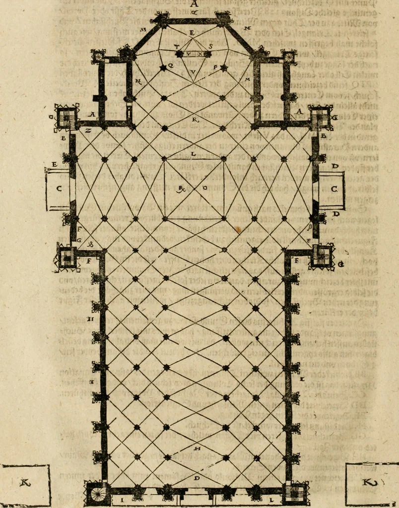 An illustration from Vitruuius, des aller namhafftigisten vnnd hocherfahrnesten, römischen Architecti, vnnd kunstreichen Werck oder Bawmeisters, Marci Vitruuij Pollionis, zehen Bücher von der Architectur vnd künstlichem Bawen ..., 1614, leaf 87