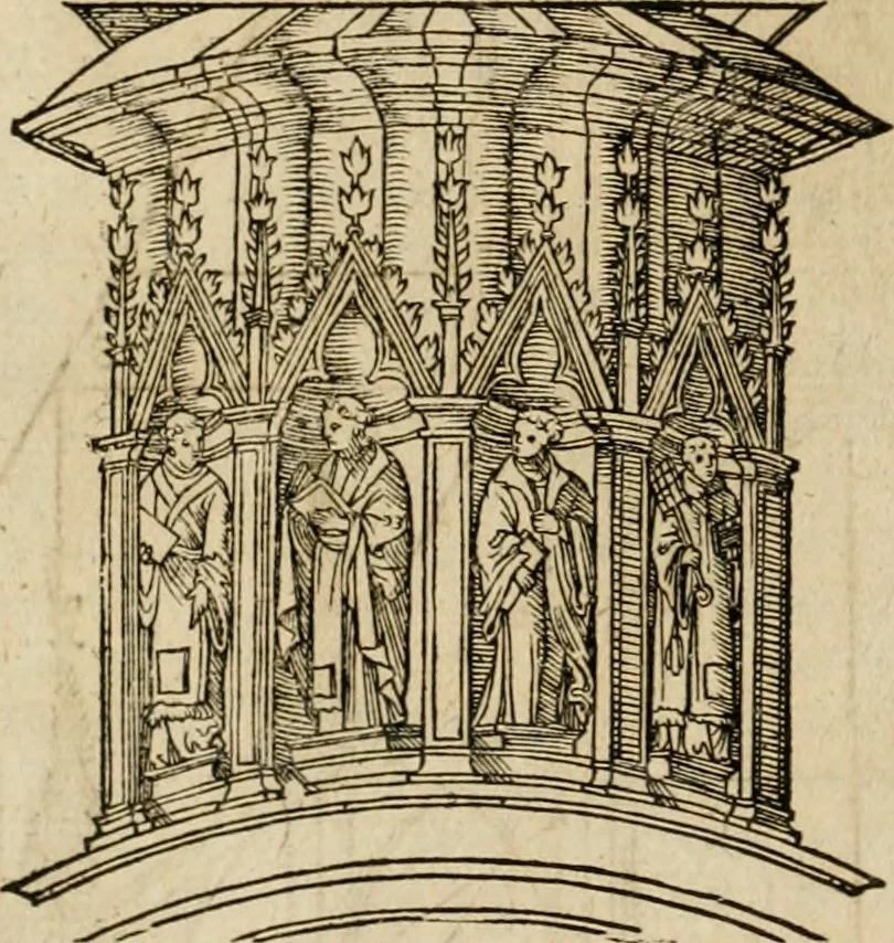 An illustration from Vitruuius, des aller namhafftigisten vnnd hocherfahrnesten, römischen Architecti, vnnd kunstreichen Werck oder Bawmeisters, Marci Vitruuij Pollionis, zehen Bücher von der Architectur vnd künstlichem Bawen ..., 1614, leaf 91