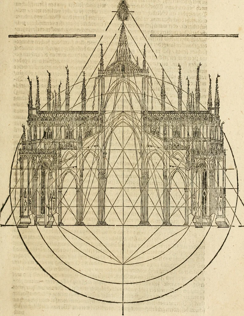 An illustration from Vitruuius, des aller namhafftigisten vnnd hocherfahrnesten, römischen Architecti, vnnd kunstreichen Werck oder Bawmeisters, Marci Vitruuij Pollionis, zehen Bücher von der Architectur vnd künstlichem Bawen ..., 1614, leaf 92