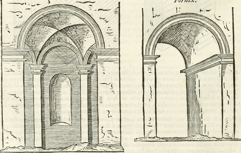 An illustration from M. Vitruvii Pollionis De architectura libri decem, 1649, leaf 175