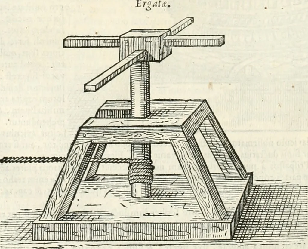 An illustration from M. Vitruvii Pollionis De architectura libri decem, 1649, leaf 253
