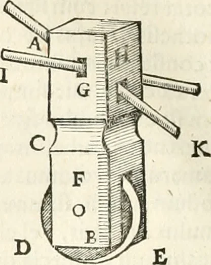 An illustration from M. Vitruvii Pollionis De architectura libri decem, 1649, leaf 331