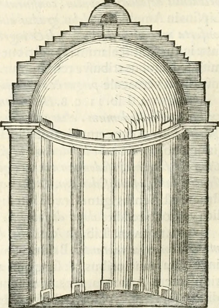 An illustration from M. Vitruvii Pollionis De architectura libri decem, 1649, leaf 383