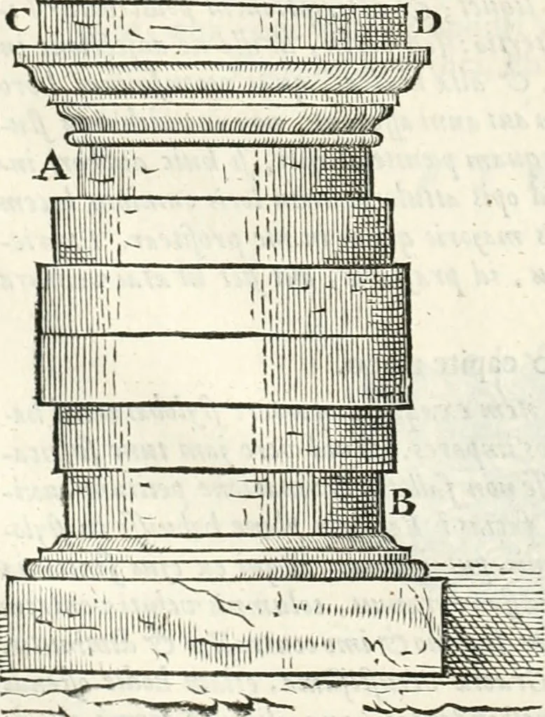 An illustration from M. Vitruvii Pollionis De architectura libri decem, 1649, leaf 465