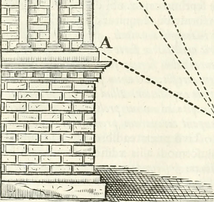 An illustration from M. Vitruvii Pollionis De architectura libri decem, 1649, leaf 475