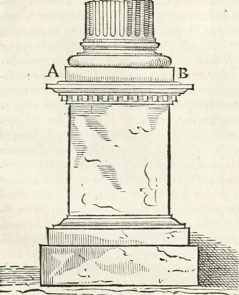 An illustration from M. Vitruvii Pollionis De architectura libri decem, 1649, leaf 476