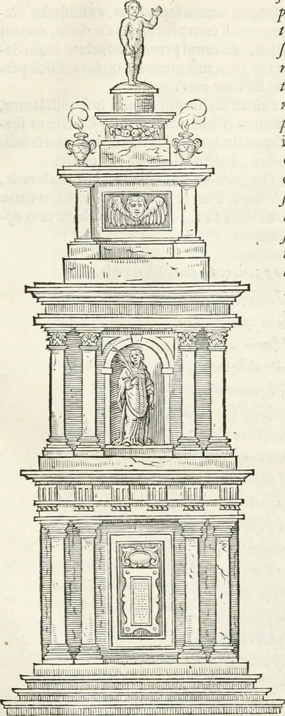 An illustration from M. Vitruvii Pollionis De architectura libri decem, 1649, leaf 478