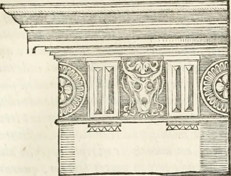 An illustration from M. Vitruvii Pollionis De architectura libri decem, 1649, leaf 92