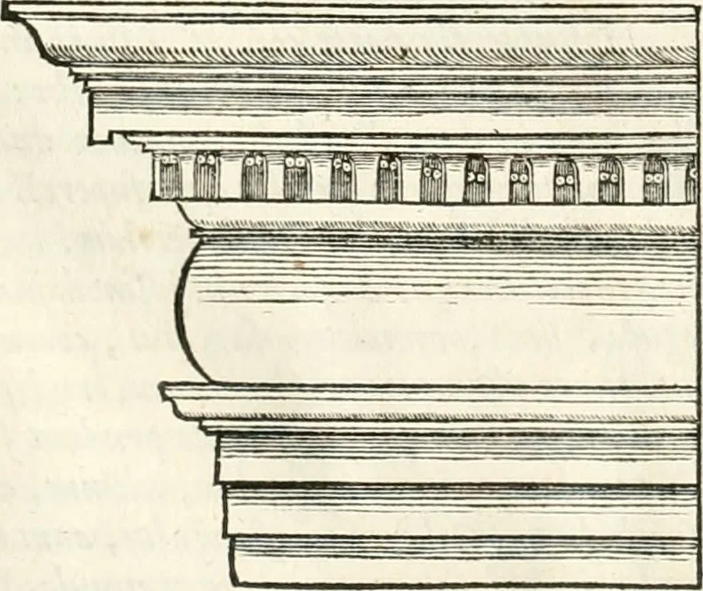 An illustration from M. Vitruvii Pollionis De architectura libri decem, 1649, leaf 93