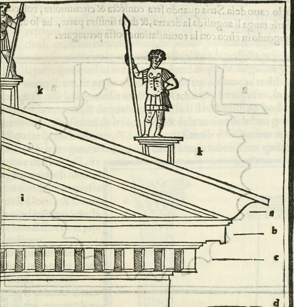 An illustration from M.L. Vitrvuio Pollione De architectura, 1524, leaf 108