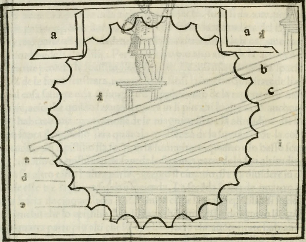 An illustration from M.L. Vitrvuio Pollione De architectura, 1524, leaf 109