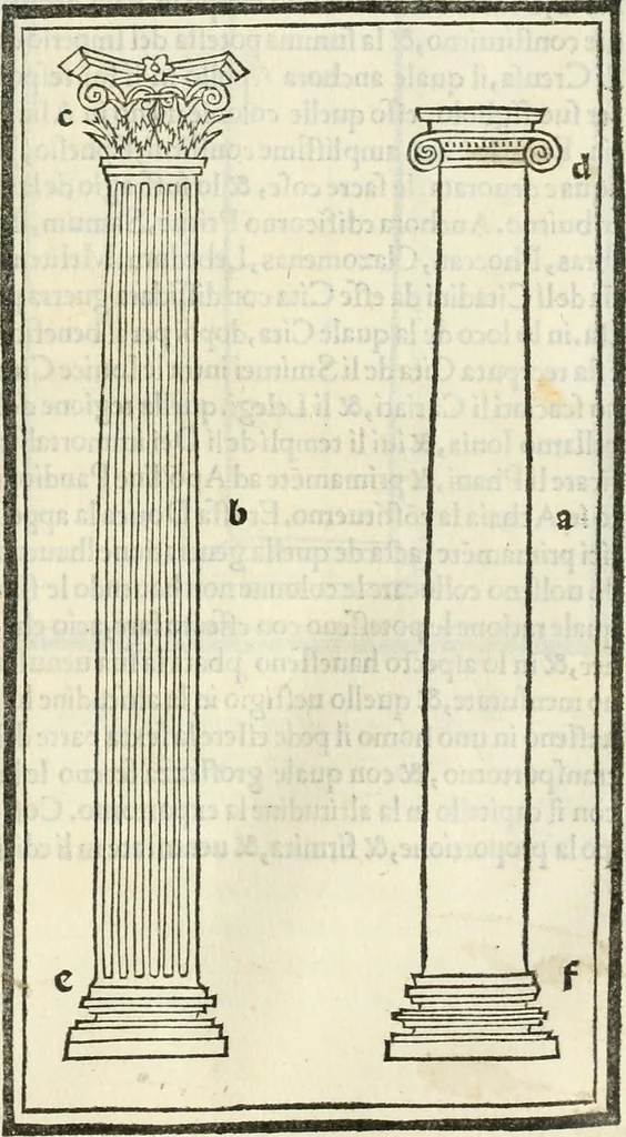 An illustration from M.L. Vitrvuio Pollione De architectura, 1524, leaf 110