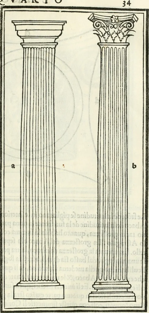 An illustration from M.L. Vitrvuio Pollione De architectura, 1524, leaf 114