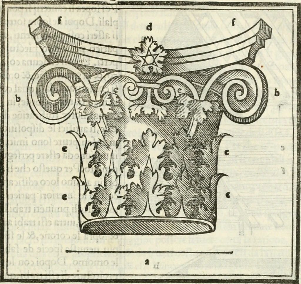 An illustration from M.L. Vitrvuio Pollione De architectura, 1524, leaf 116
