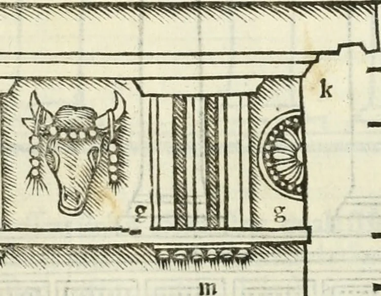 An illustration from M.L. Vitrvuio Pollione De architectura, 1524, leaf 120