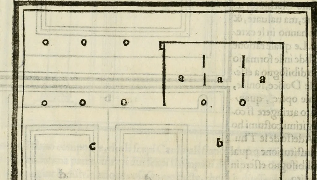 An illustration from M.L. Vitrvuio Pollione De architectura, 1524, leaf 129