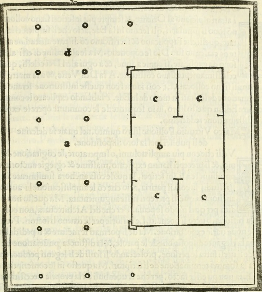 An illustration from M.L. Vitrvuio Pollione De architectura, 1524, leaf 134